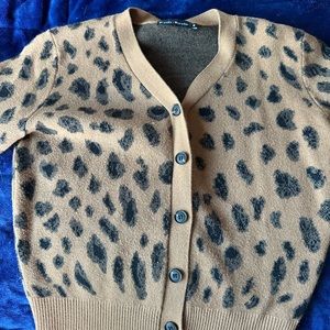 Leopard print cardigan